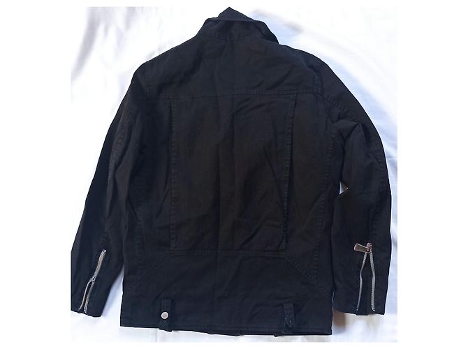 Giacca Margaux Lonnberg in cotone nero stile denim - vista 2