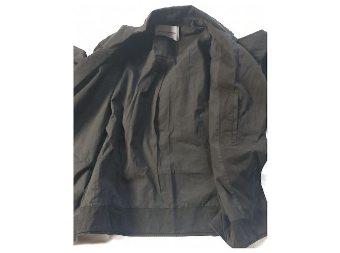 Giacca Margaux Lonnberg in cotone nero stile denim - vista 4