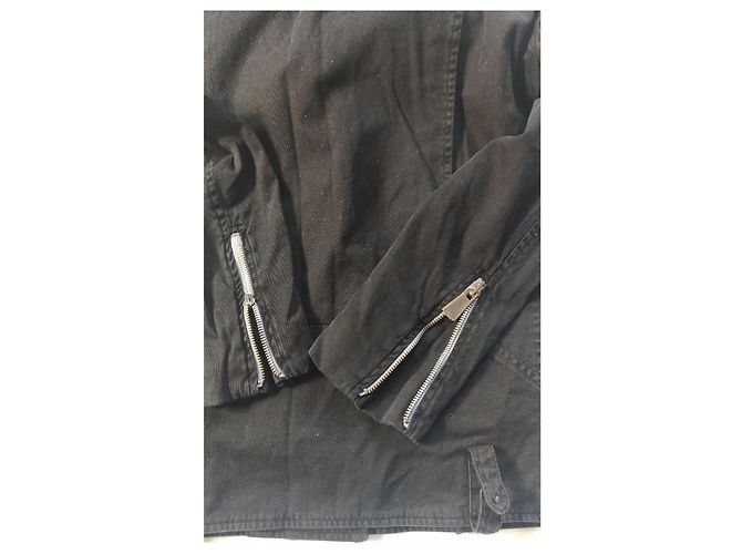 Giacca Margaux Lonnberg in cotone nero stile denim - vista 5