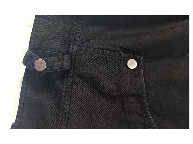 Giacca Margaux Lonnberg in cotone nero stile denim - vista 7