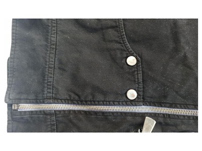 Giacca Margaux Lonnberg in cotone nero stile denim - vista 8