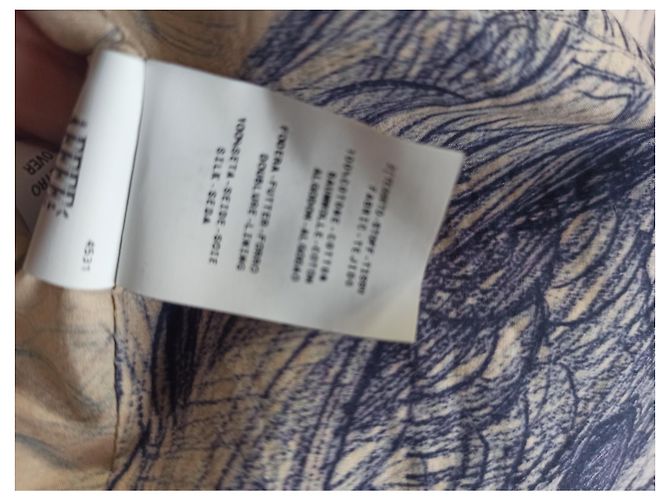 Giacca aderente Jean Paul Gaultier grigio blu seta cotone lino Grigio antracite - vista 11