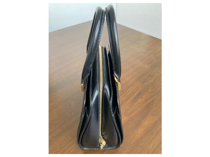 Louis Vuitton Speedy Pont Neuf Epi Pelle Nero - vista 4