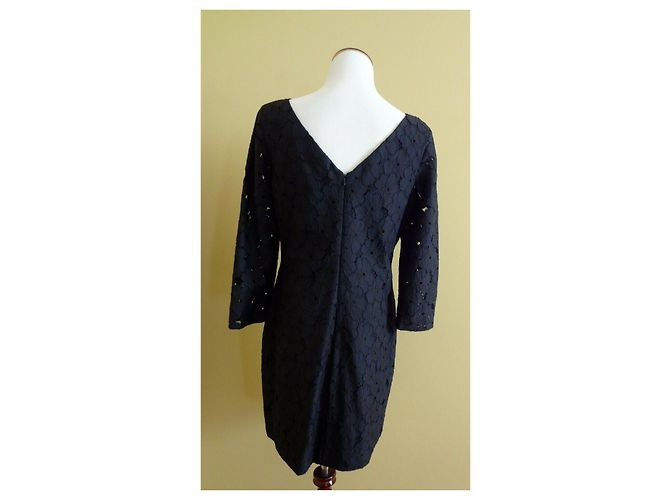 Diane Von Furstenberg DvF Sarita Blumenspitzenkleid in Schwarz - Ansicht 2