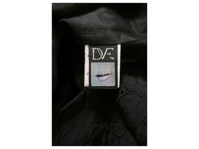 Diane Von Furstenberg DvF Sarita Blumenspitzenkleid in Schwarz - Ansicht 6