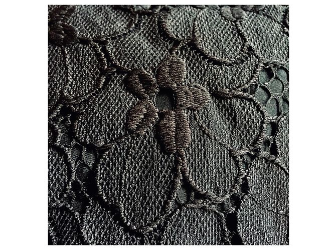 Diane Von Furstenberg DvF Sarita Blumenspitzenkleid in Schwarz - Ansicht 8