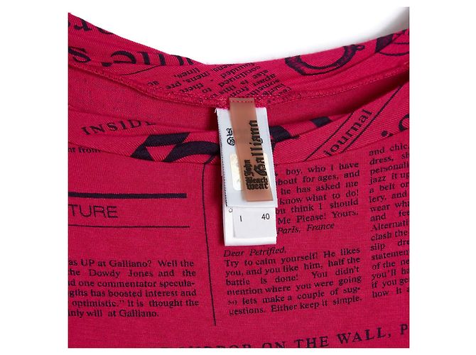 John Galliano FUCHSIA ZEITUNG DE36/38 Pink - Ansicht 2