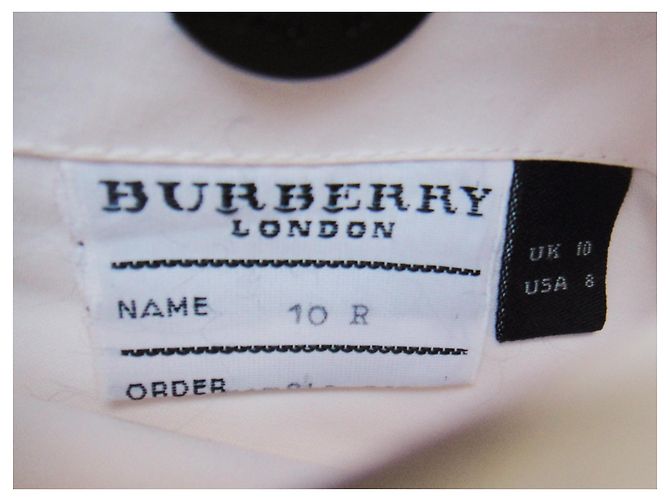 Gabardina Burberry para mujer 38 Blanco - vista 3