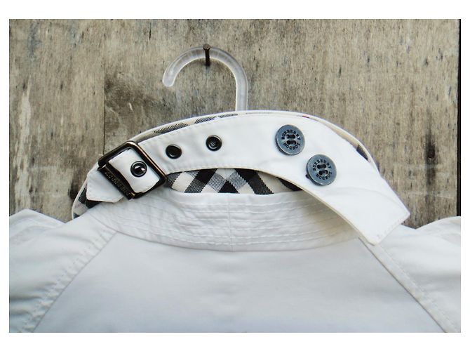 Gabardina Burberry para mujer 38 Blanco - vista 5