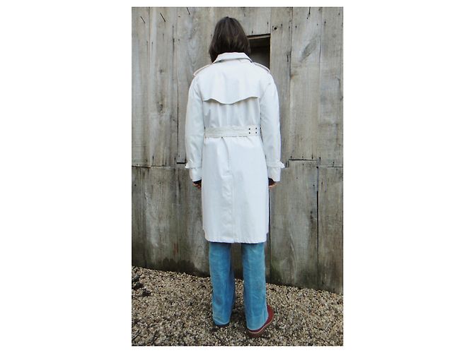 Gabardina Burberry para mujer 38 Blanco - vista 8