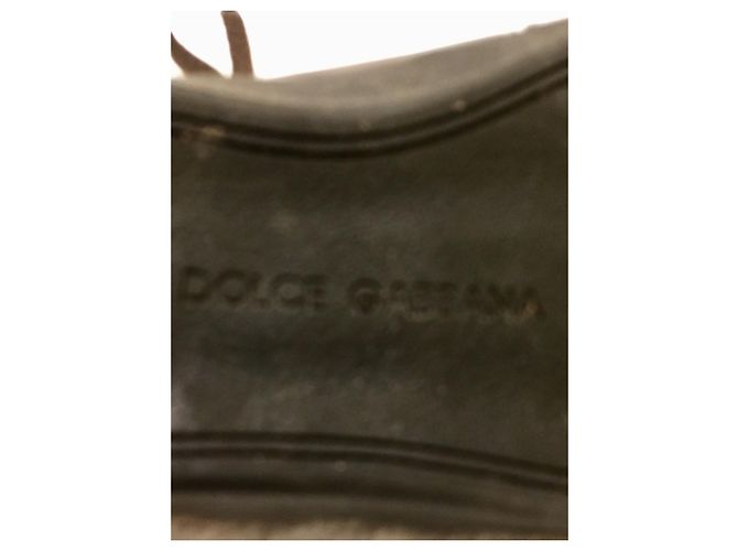 Dolce & Gabbana Sneakers stile cavallino in vernice e pelle di vitello Marrone Stampa leopardo - vista 6