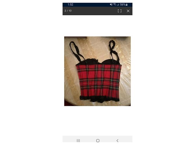 Moschino Cheap And Chic Bustier tartan  Moschino Cheap & Chip Multicolor - vista 3