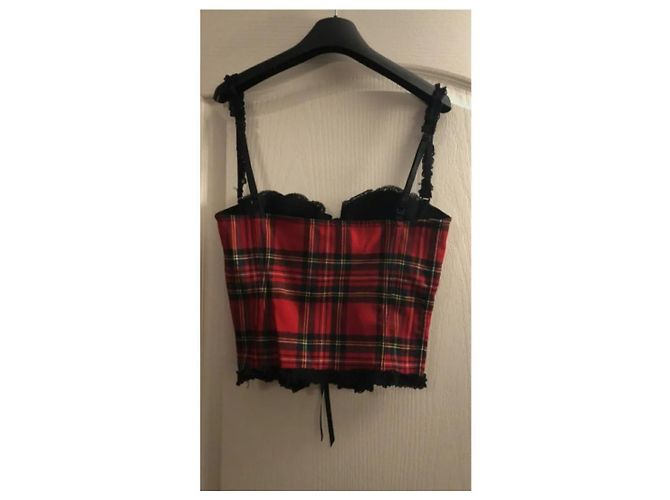 Moschino Cheap And Chic Bustier tartan  Moschino Cheap & Chip Multicolor - vista 7