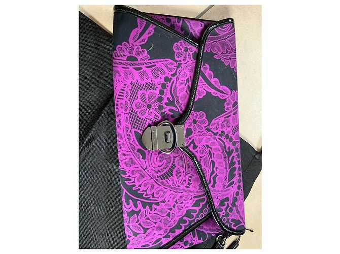 Pochette da sera grande Karen Millen viola Nero Porpora - vista 2