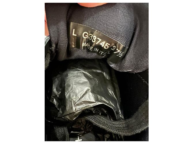 Chanel Low-Top-Sneaker CC Triple Black Suede Schwarz - Ansicht 2