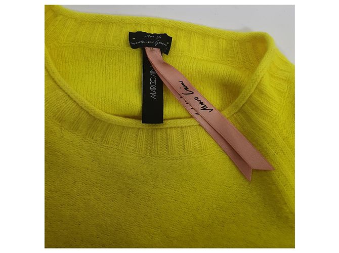 Marc Cain Pullover Zitronengelb Kaschmir und Wolle Größe L - Ansicht 4