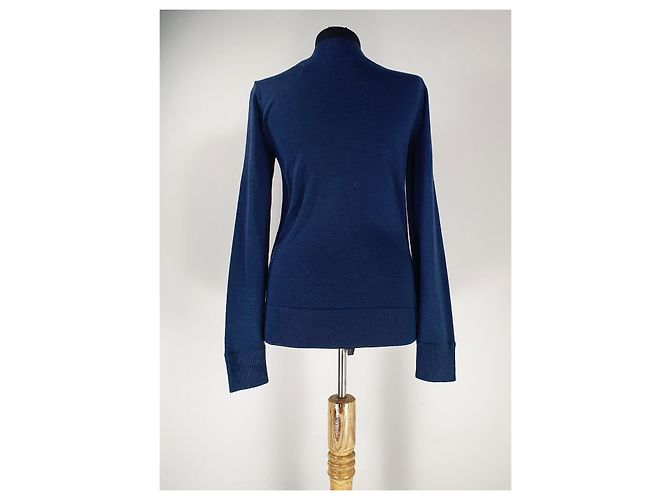 Club Monaco Pullover aus blauer Merinowolle - Ansicht 4