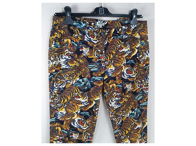 Pantaloni Kenzo in cotone ed elastan multicolore - vista 2