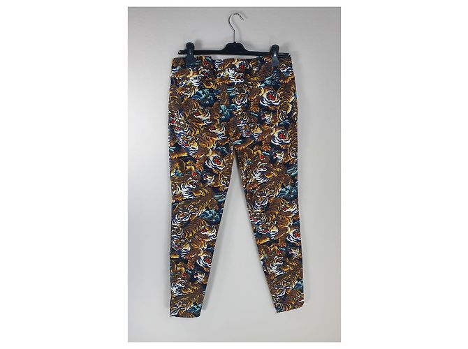 Pantaloni Kenzo in cotone ed elastan multicolore - vista 4