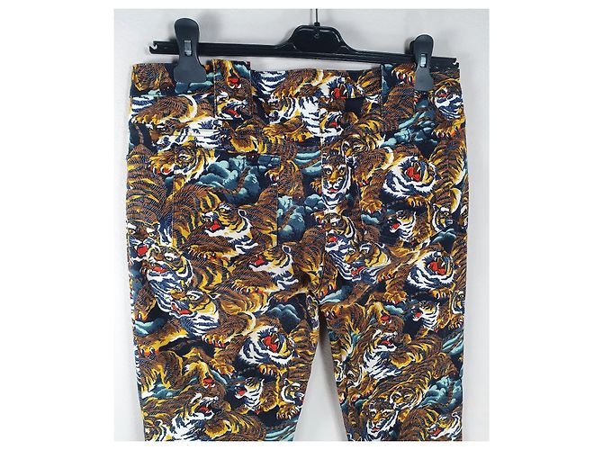 Pantaloni Kenzo in cotone ed elastan multicolore - vista 5