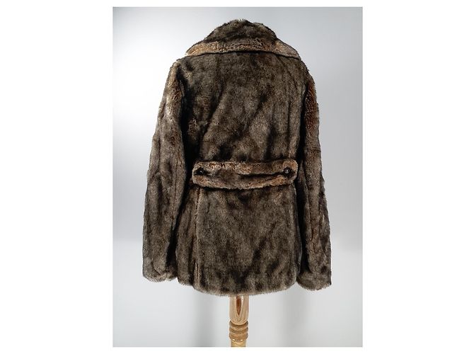 Autre Marque Abrigo de pelo Naketano Marrón Castaño - vista 3