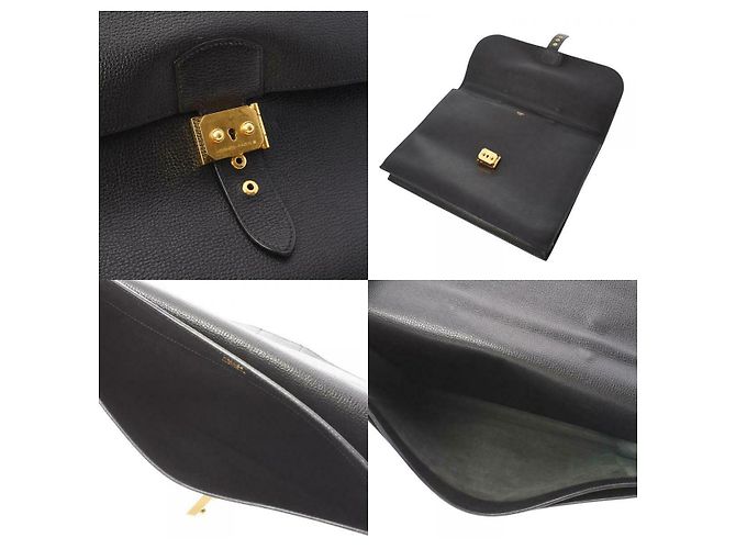 Sac à dépêches Hermès Hermes Sac a Depeches Schwarz - Ansicht 5