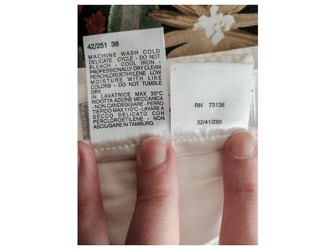 Minigonna Max Mara bianca in cotone Bianco - vista 4