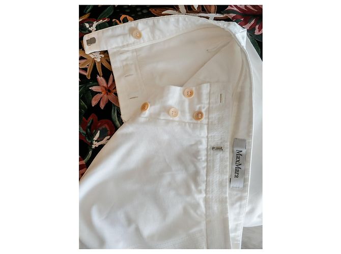 Minigonna Max Mara bianca in cotone Bianco - vista 6