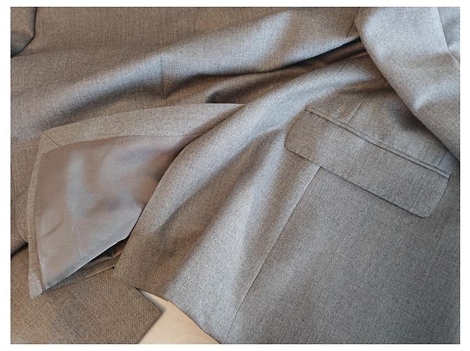 Autre Marque Grey Wool Blazer Jacket Men - view 15