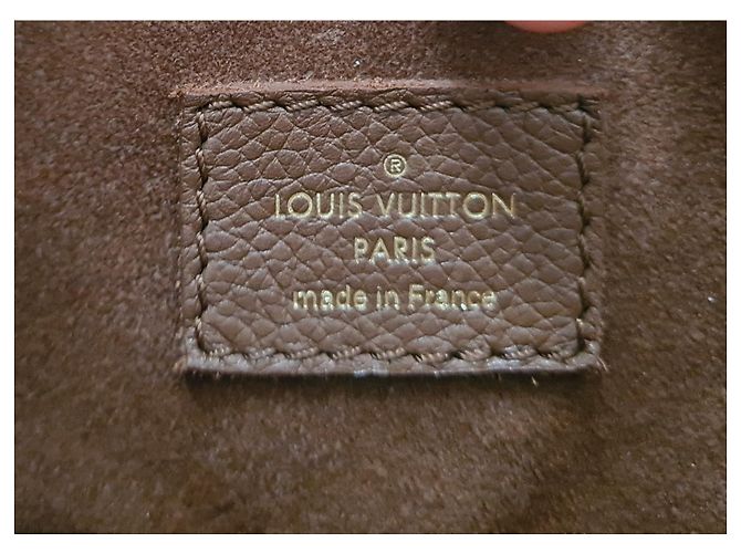 Borsa Louis Vuitton Pallas in pelle color nocciola - vista 3