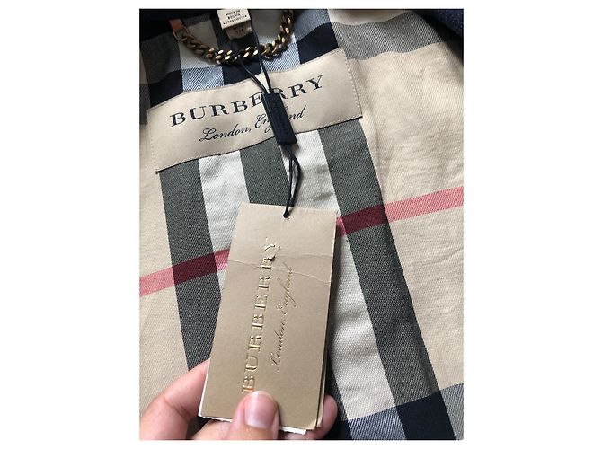 Abrigo de lana azul Burberry nueva talla 42 Azul oscuro - vista 4