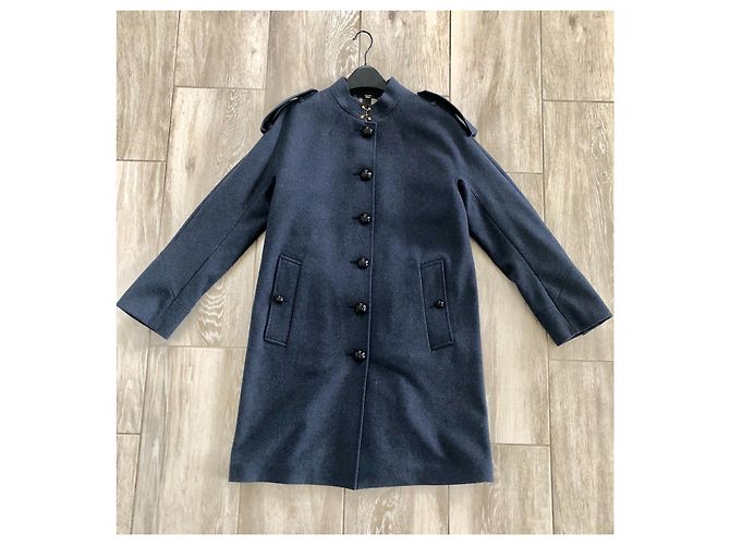 Abrigo de lana azul Burberry nueva talla 42 Azul oscuro - vista 5