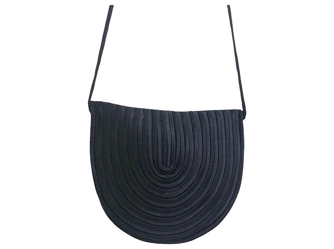 Minaudière Nina Ricci in seta nera Nero - vista 4