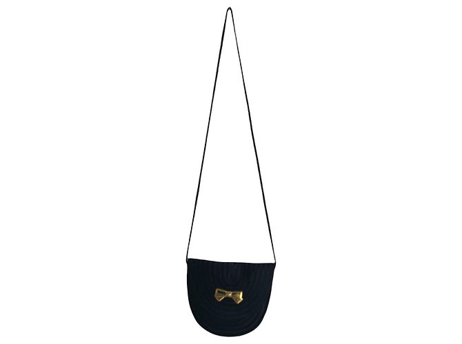 Minaudière Nina Ricci in seta nera Nero - vista 5