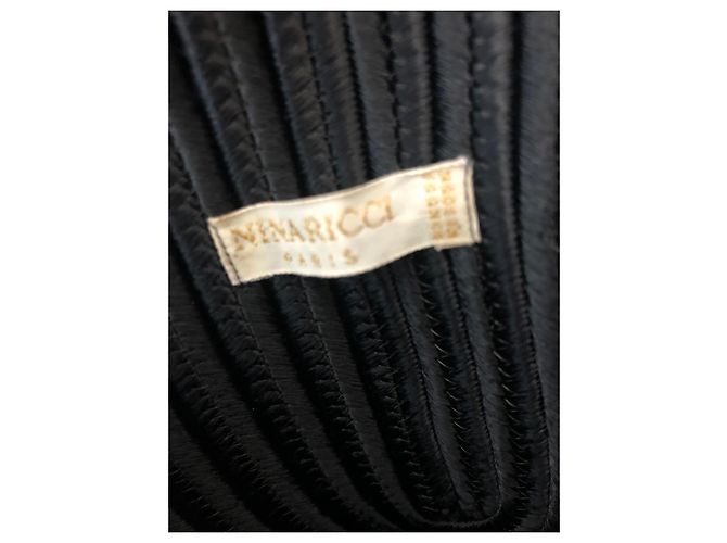 Minaudière Nina Ricci in seta nera Nero - vista 6
