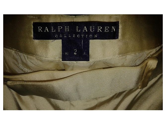 Pantalones Ralph Lauren Collection de seda Marfil - vista 3