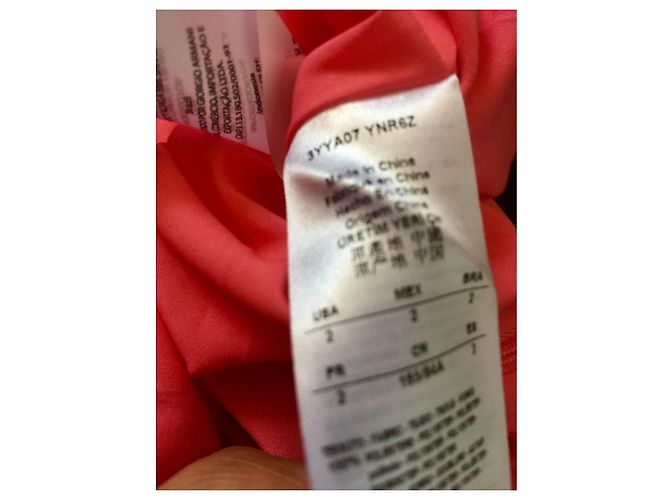 Armani Exchange Neues lachsrosa Kleid Koralle - Ansicht 6