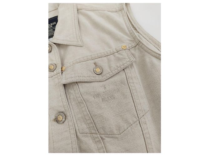 Trussardi Jeans Vintage Leinenweste - Ansicht 2