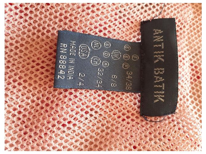Antik Batik Regata de Algodão Bordada Rosa - vista 3