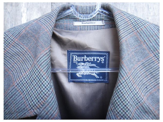 Cappotto vintage da uomo di Burberry 52 Grigio - vista 3