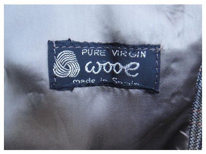 Cappotto vintage da uomo di Burberry 52 Grigio - vista 5
