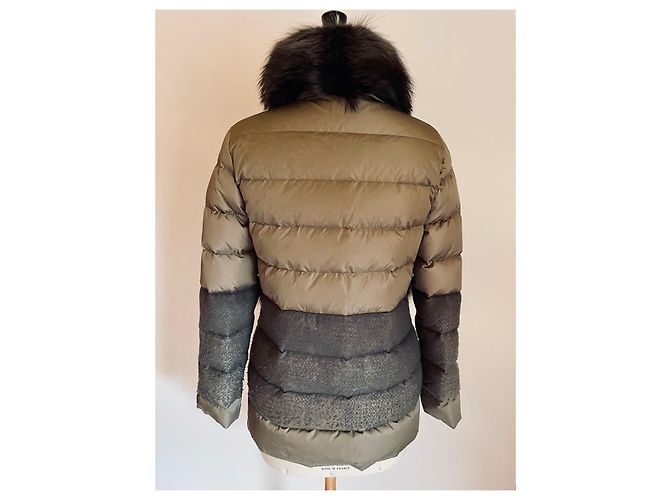 Fendi Plumífero de Pelo de Marmota Beige - vista 3