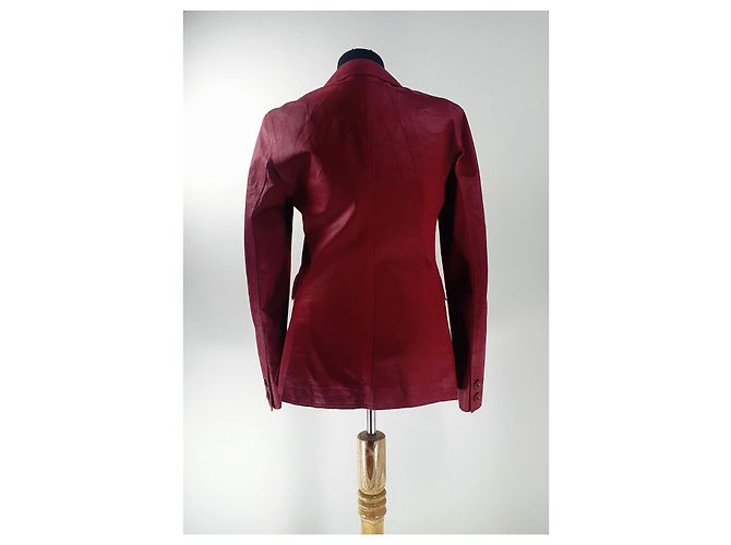 Strenesse Lederblazer Dunkelrot Bordeaux - Ansicht 6