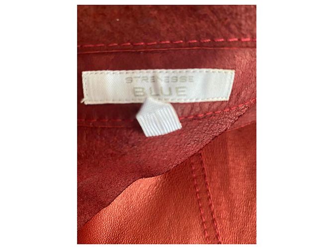 Strenesse Lederblazer Dunkelrot Bordeaux - Ansicht 8