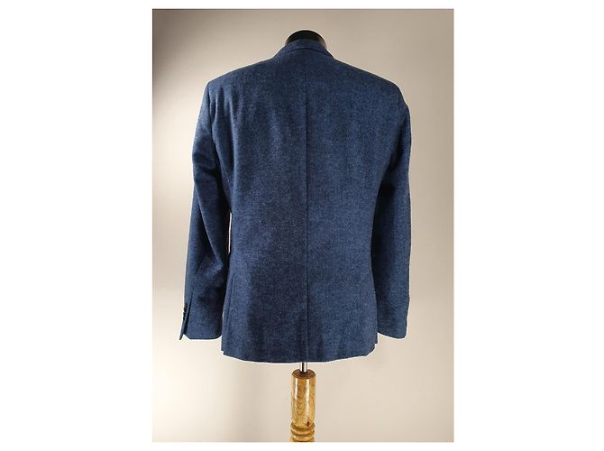 Blazer Karl Lagerfeld Blu Cotone Lana Lino - vista 3