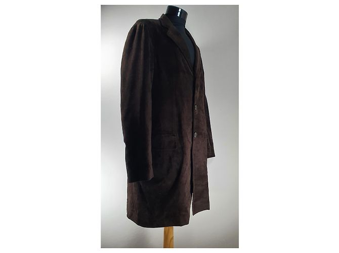 Cappotto Armani Collezioni Marrone Cotone Viscosa - vista 2