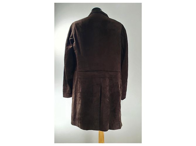 Cappotto Armani Collezioni Marrone Cotone Viscosa - vista 3
