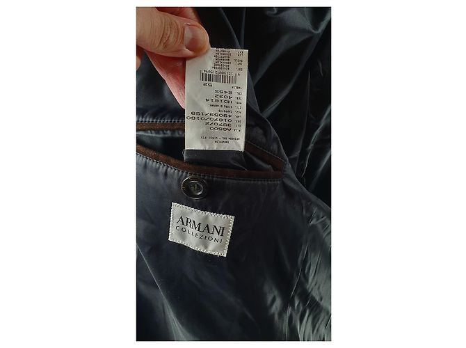 Cappotto Armani Collezioni Marrone Cotone Viscosa - vista 5