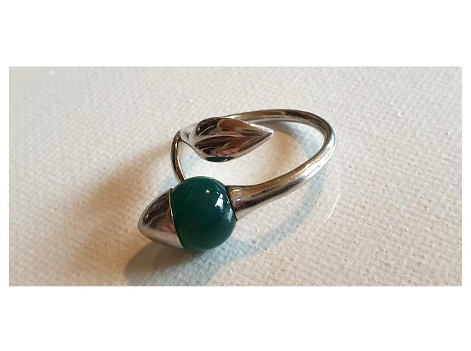 Anello Kenzo in argento con pietra verde - vista 7