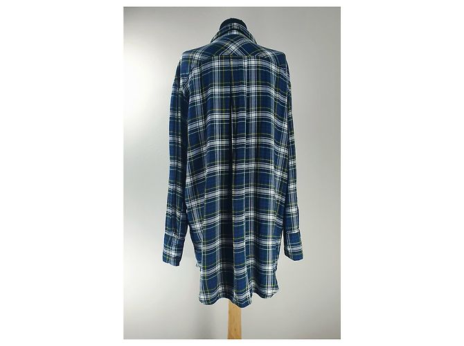 Mads Norgaard Camicia Lunga Check Saxa Cuff in Viscosa Multicolore - vista 4
